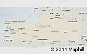 Shaded Relief 3D Map of Kaliningrad, semi-desaturated