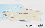 Shaded Relief 3D Map of Kaliningrad, single color outside