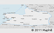 Silver Style 3D Map of Kaliningrad