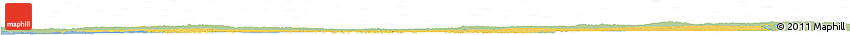 Savanna Style Horizon Map of Kaliningrad, single color outside