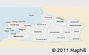Classic Style 3D Map of Kaliningrad Oblast, single color outside