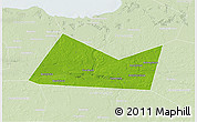 Physical 3D Map of Gvardeyskiy, lighten