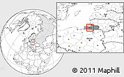 Blank Location Map of Gvardeyskiy, highlighted country, highlighted parent region