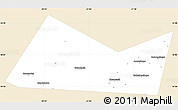 Classic Style Simple Map of Gvardeyskiy, single color outside
