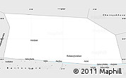 Silver Style Simple Map of Pravdinskiy
