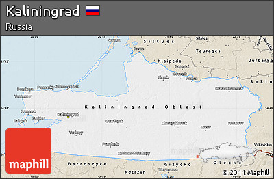 Classic Style Map of Kaliningrad