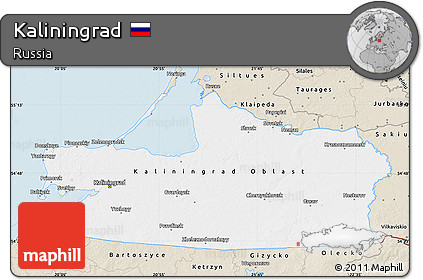 Classic Style Map of Kaliningrad