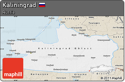 Classic Style Map of Kaliningrad