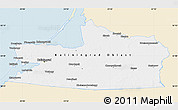 Classic Style Map of Kaliningrad, single color outside