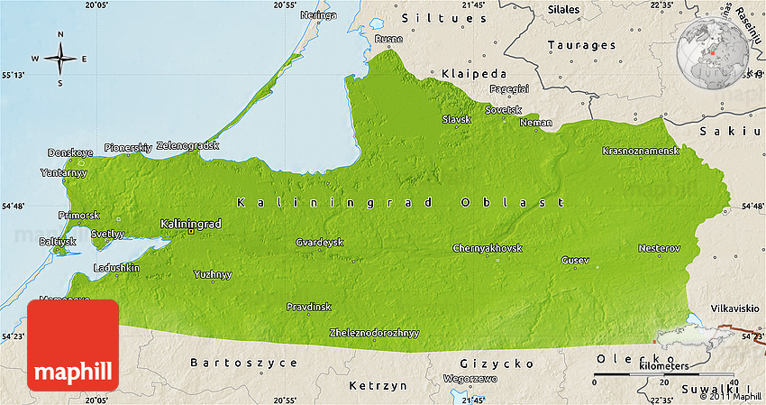 Pdf map Kaliningrad Russia