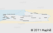 Classic Style Panoramic Map of Kaliningrad, single color outside