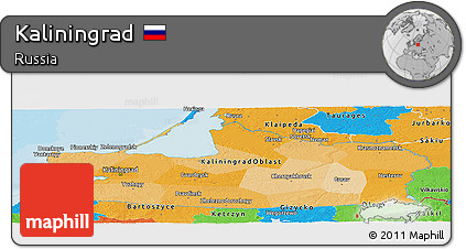 Political Panoramic Map of Kaliningrad