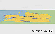 Savanna Style Panoramic Map of Kaliningrad, single color outside