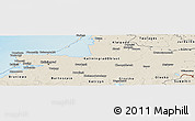 Shaded Relief Panoramic Map of Kaliningrad