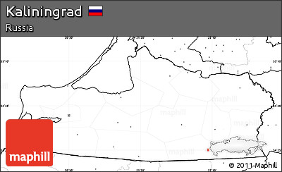 Blank Simple Map of Kaliningrad, no labels