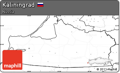 Blank Simple Map of Kaliningrad, no labels
