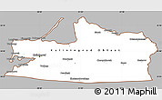 Gray Simple Map of Kaliningrad, cropped outside