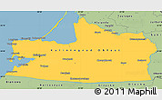 Savanna Style Simple Map of Kaliningrad