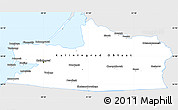 Silver Style Simple Map of Kaliningrad, single color outside