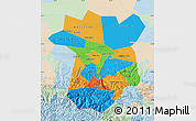 Political Map of Chechen Republic, lighten