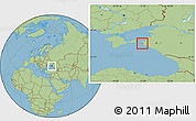 Savanna Style Location Map of Anapa