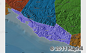 Political Map of Gelendzhik, darken