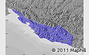 Political Map of Gelendzhik, desaturated