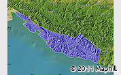 Political Map of Gelendzhik, satellite outside