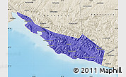 Political Map of Gelendzhik, shaded relief outside