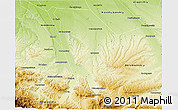 Physical 3D Map of Labinskiy