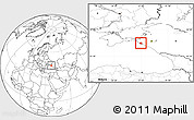 Blank Location Map of Novorossiysk