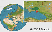 Satellite Location Map of Novorossiysk