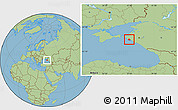 Savanna Style Location Map of Novorossiysk