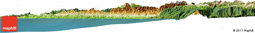 Physical Horizon Map of Sochi, satellite outside