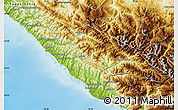 Physical Map of Sochi