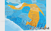 Political Shades 3D Map of Republic of Adygea