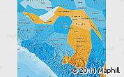 Political Shades Map of Republic of Adygea