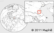 Blank Location Map of Khasavyurt