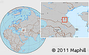 Gray Location Map of Khasavyurt