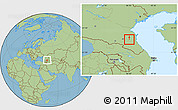 Savanna Style Location Map of Khasavyurt