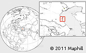 Blank Location Map of Makhachkala