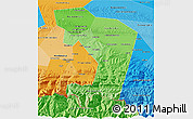 Political Shades 3D Map of Republic of Ingushetia