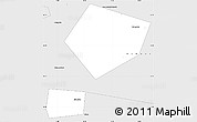 Silver Style Simple Map of Kamensk-Shakhtinskiy