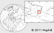 Blank Location Map of Taganrog