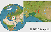 Satellite Location Map of Taganrog
