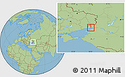 Savanna Style Location Map of Taganrog