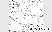 Blank Simple Map of North Caucasus