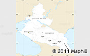 Classic Style Simple Map of North Caucasus, single color outside
