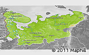 Physical 3D Map of North, desaturated