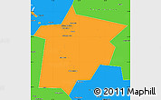 Political Simple Map of Kholmogorskiy